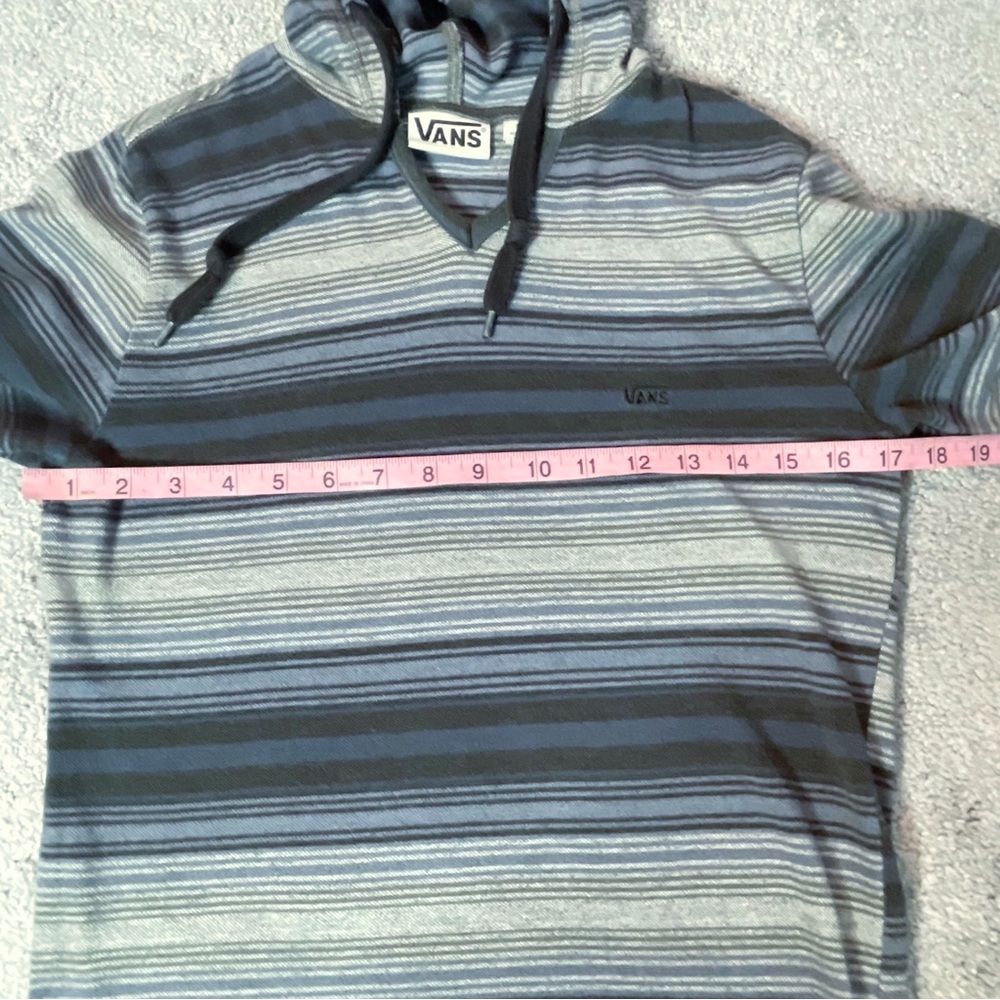 Vans Hoodie Baja Style Pullover Women's Size Small Blue/Grey - Picture 5 of 7